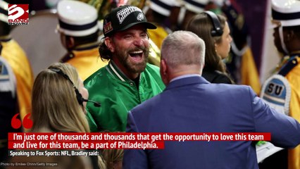 Bradley Cooper and daughter create memories with football