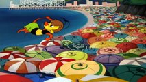 Beach war against bee and Donald | Donald Duck Cartoons 87 - Bee At The Beach 1950