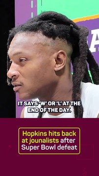 Hopkins fires back at journalists after Super Bowl defeat!