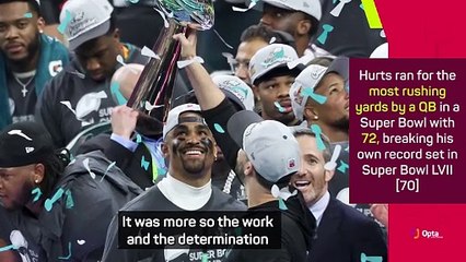 Hurts 'didn't dream' of winning the Super Bowl