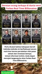 deretan orang terkaya di Dunia fersi Vorbes #Elonmusk #LVMH #Larry #Google #Money #dataviz