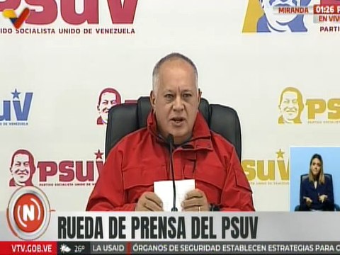 Sec. Gral. PSUV Diosdado Cabello: Más de 32 mil millones de dólares se ha robado la derecha extrema