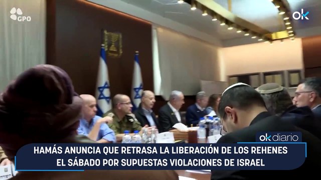 Hamás anuncia que retrasa la liberación de los rehenes el sábado por supuestas violaciones de Israel
