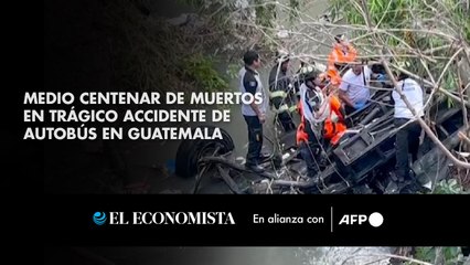Medio centenar de muertos en trágico accidente de autobús en Guatemala