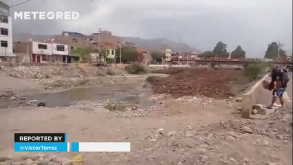 Impressive sudden flood in Nazca, Peru