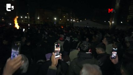 Dondurucu soğukta nöbet: Van'da halkın belediye önünde bekleyişi sürüyor