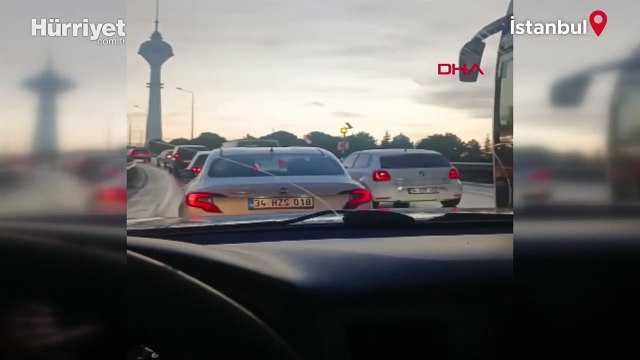 Büyükçekmece'de trafik kazası! Avcılar yönü trafiğe kapandı