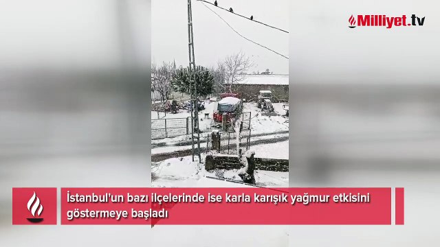 İstanbul'un yüksek kesimlerinde kar yağışı başladı