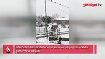 İstanbul'un yüksek kesimlerinde kar yağışı başladı