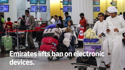 Emirates lifts ban on electronic devices - GN Headlines
