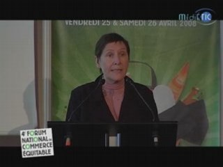 Francine Bavay au 4ème Forum National du Commerce Equitable