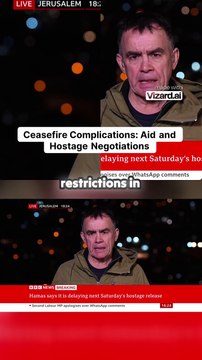 Hamas Halts Release of Israeli Hostages: Breaking News Update || MWM STORE||Ceasefire Complications_ Aid and Hostage Negotiations