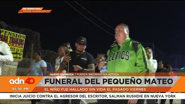 Familiares y amigos le dan el último adiós al pequeño Mateo, niño hallado sin vida el pasado viernes