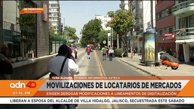 ¡Precaución! Vialidades afectadas por megamarcha de comerciantes en la CDMX