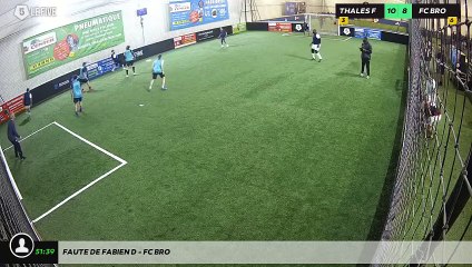 Faute de Fabien D - FC BRO