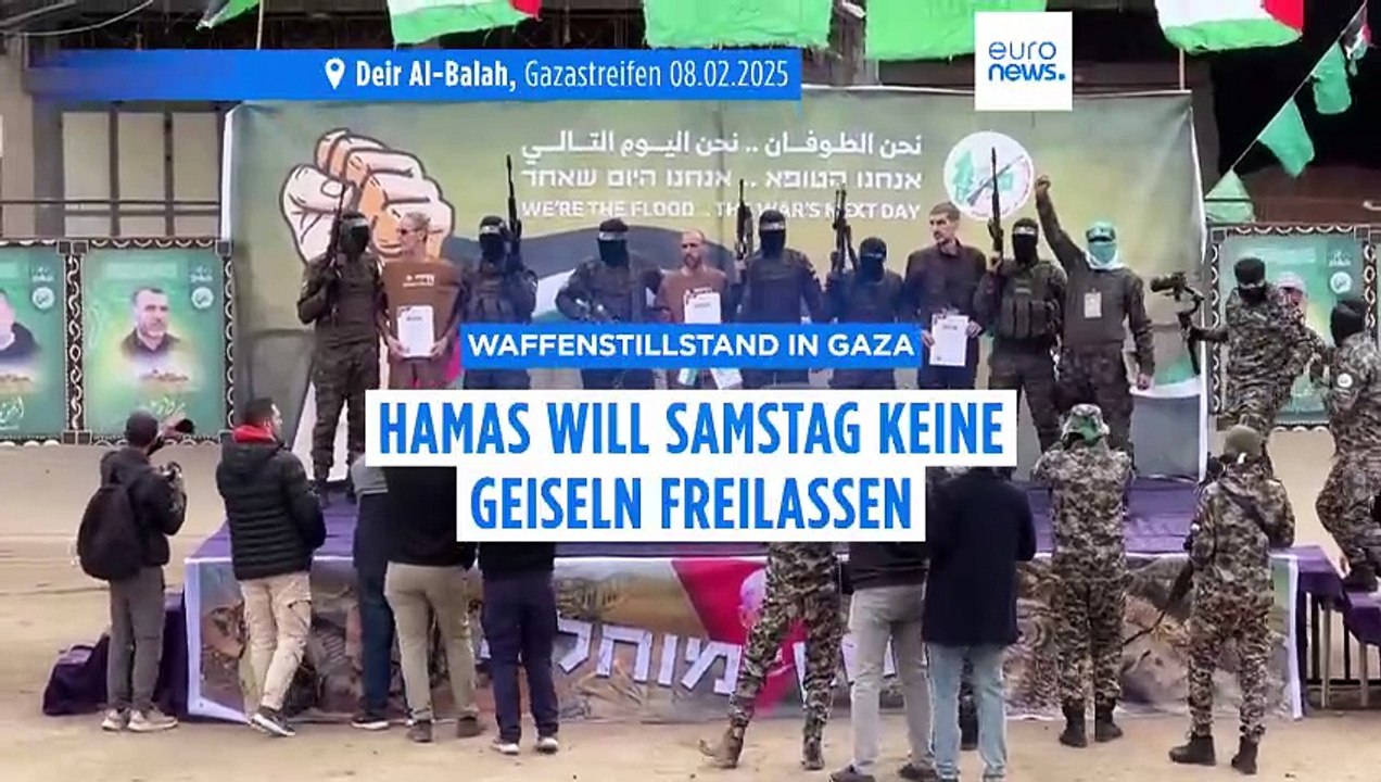 Hamas wirft Israel Verletzung des Waffenstillstands vor und setzt Geiselfreilassung aus