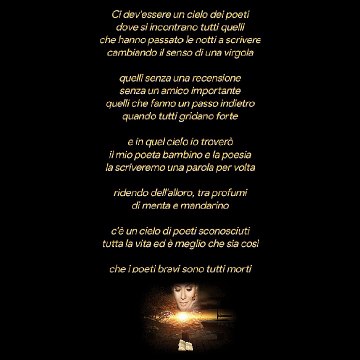 Ci dev'essere un cielo dei poeti Mariangela Ruggiu Legge Rodolfo Vettor ❤️❤️❤️