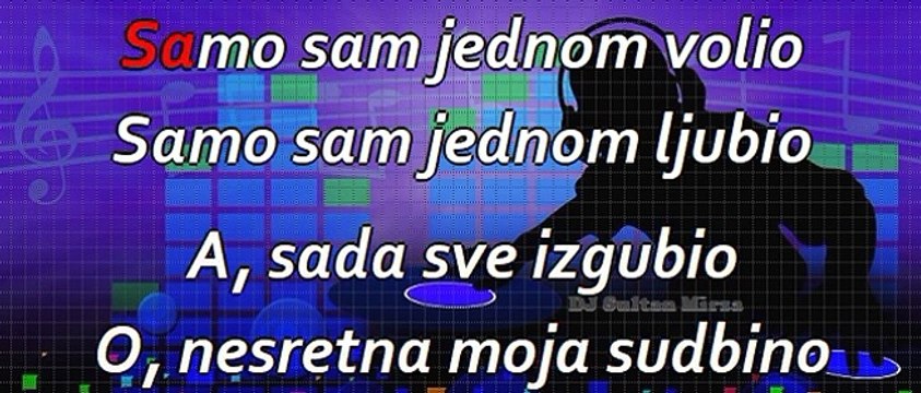 Samo sam jednom volio - Rizo Hamidović (uživo karaoke)