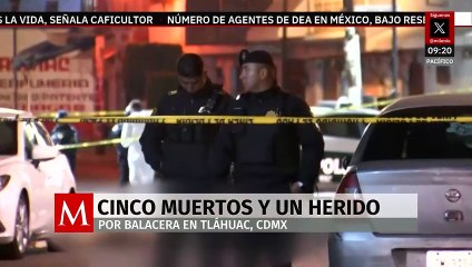 Balacera en San Miguel Mixquic, Tláhuac, deja 5 muertos y un herido