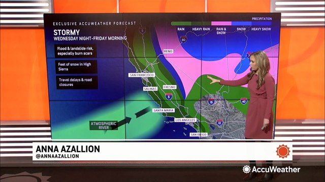 Atmospheric river to cause potential flooding problems in Southern California