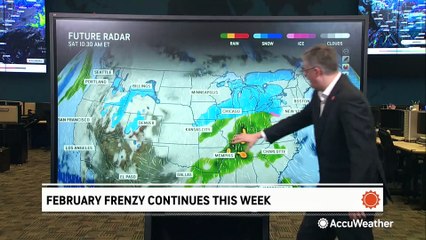 Nearly nonstop winter storms to cause cross-country problems this week