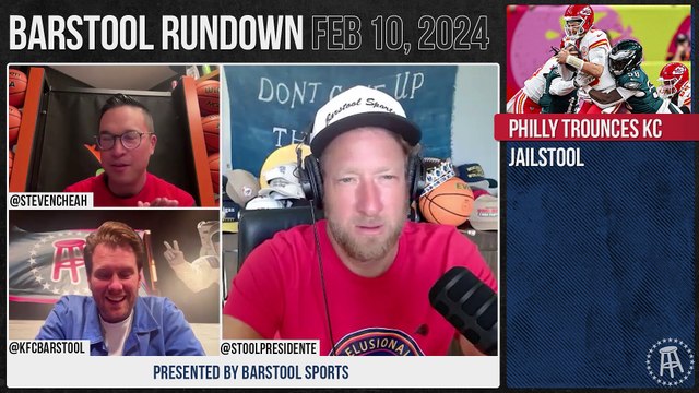 Dave Portnoy Reacts to Philly's Big Win and Jailstool - Barstool Rundown - February 10th, 2025