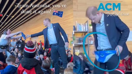 'So inappropriate!' Prince Harry’s cheeky reaction to surprise Aussie gift