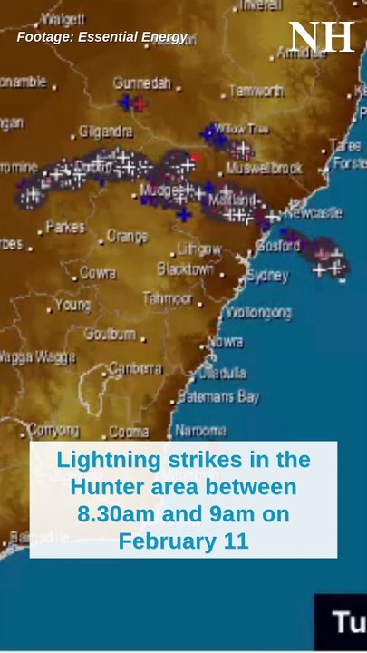 Lightning strikes Hunter - Newcastle Herald - February 11, 2025