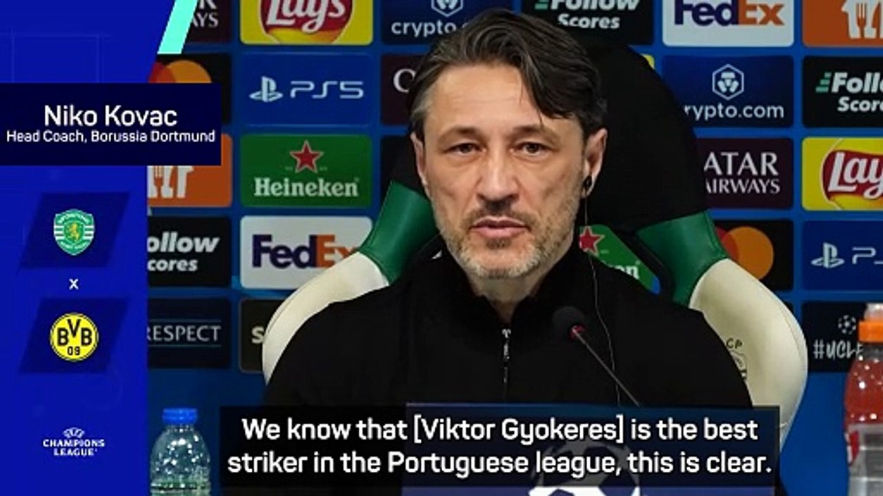 Dortmund wary of 'top player' Gyokeres - Kovac