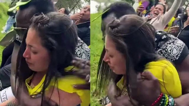 Esta fue la desgarradora reacción de Karol Samantha tras ver a 'Epa Colombia' desde afuera de la cárcel