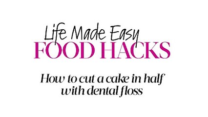 How To Cut A Cake In Half With Dental Floss | GoodToKnow