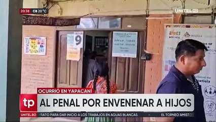 Envían a la cárcel a una mujer que envenenó a sus hijos con herbicida en Yapacaní