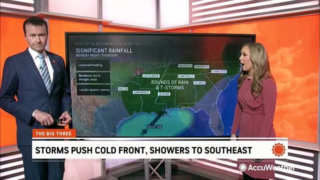 Storms bringing threat for severe weather to the Gulf Coast