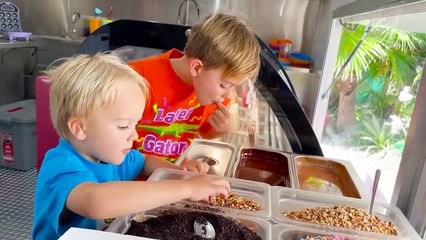 Magic Candy Shower Adventure with Chris and Alice