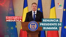 Klaus Iohannis, dimite tras la anulación de elecciones ENCLAVE MEDIÁTICA 10-02-2025