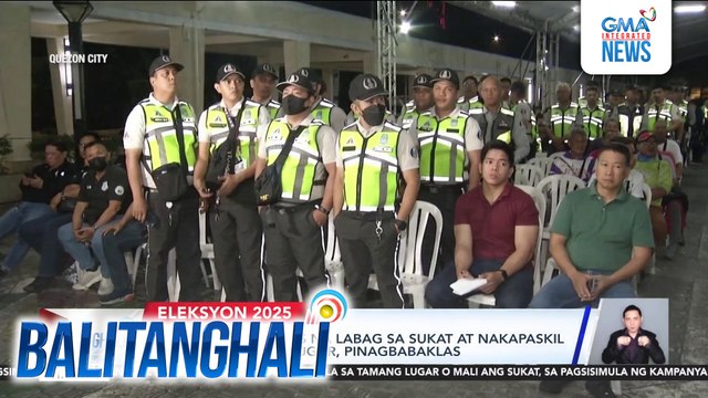 Campaign materials na labag sa sukat at nakapaskil sa mga bawal na lugar, pinagbabaklas | Balitanghali