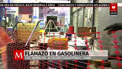 Reportan flamazo en gasolinera de la alcaldía Cuauhtémoc en CdMx