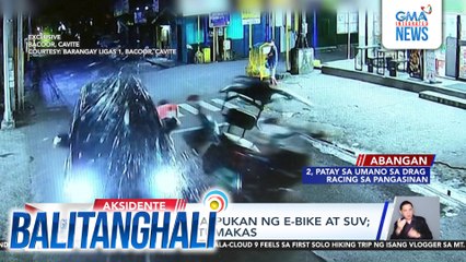 3, sugatan sa salpukan ng e-bike at SUV; Driver ng SUV, tumakas | Balitanghali