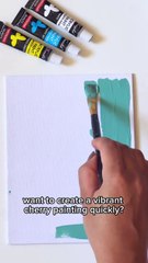 Cute cherry acrylic painting #art