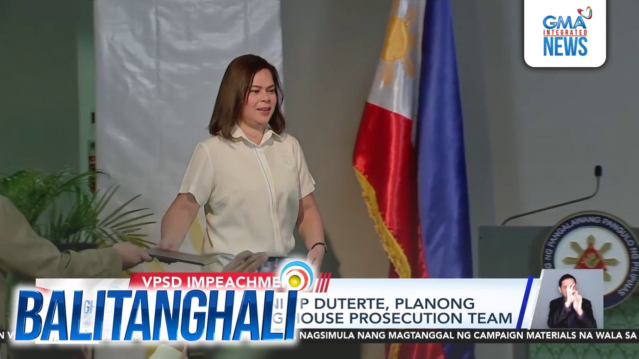 Bank records ni VP Duterte, planong ipa-subpoena ng House Prosecution team | Balitanghali
