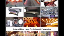 Carbon fiber Heating lamp 700 mm 230v 1200w DTF machine Quartz infrared heating element
