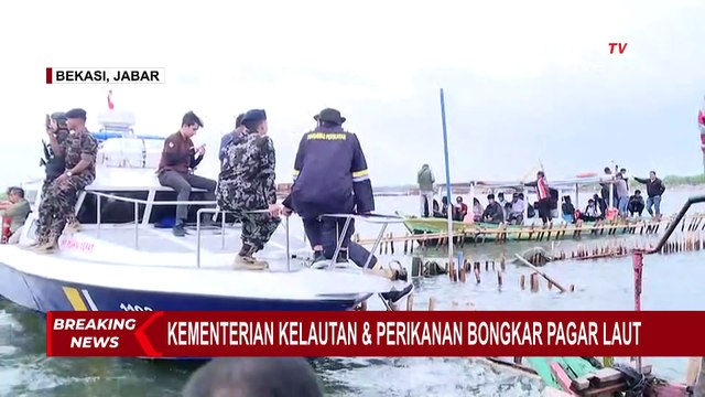 PT TRPN Bongkar Mandiri Pagar Laut di Bekasi, 3 Unit Ekskavator Dikerahkan ke Lokasi