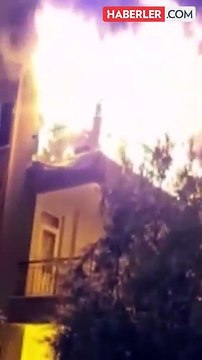 Balkondaki bataryalar bomba gibi patladı! Mahallede büyük panik