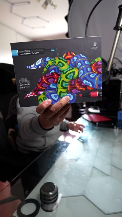 Feutres alcool promarker brush unboxing