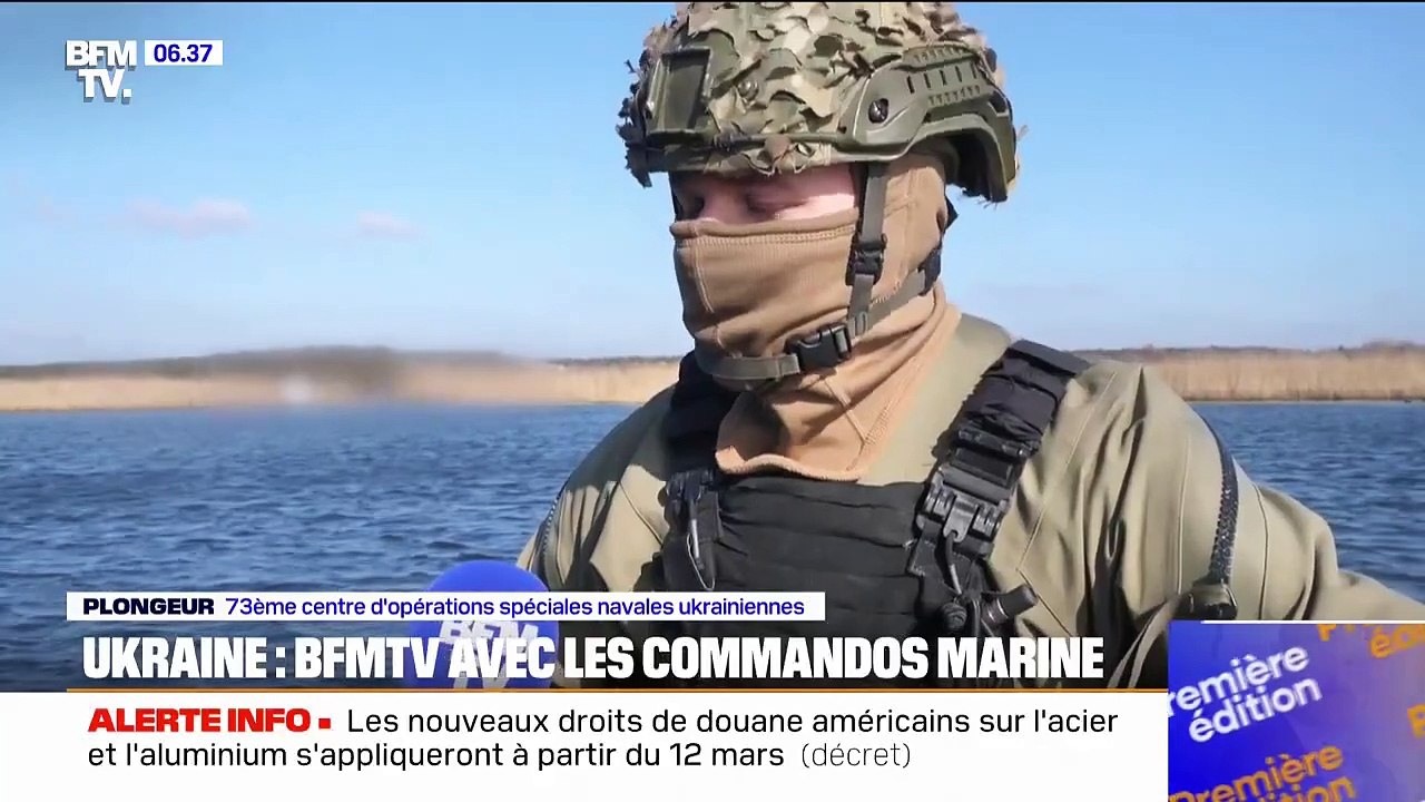 Ukraine: BFMTV avec les commandos marine qui protègent les côtes du pays contre l'armée russe