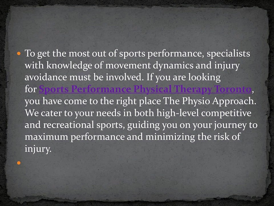 Enhancing Your Sports Performance with Physiotherapy