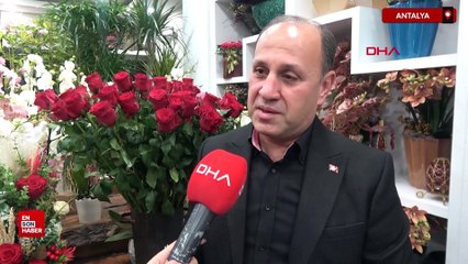 Antalya'da Sevgililer Günü'nün sembolü kırmızı gülün tanesi 150 lira