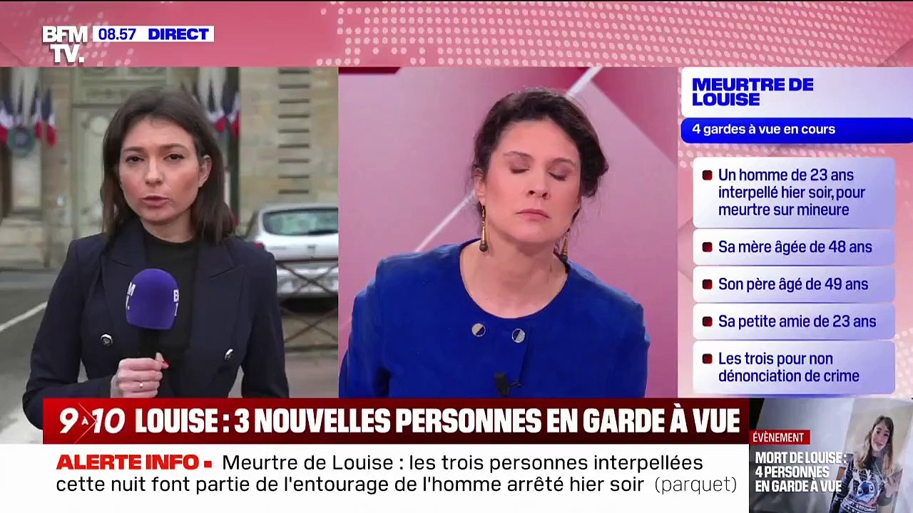 Meurtre de Louise: trois nouvelles personnes en garde à vue, deux personnes relâchées