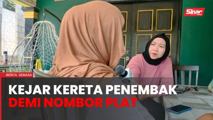 Suami isteri nekad kejar kereta penembak