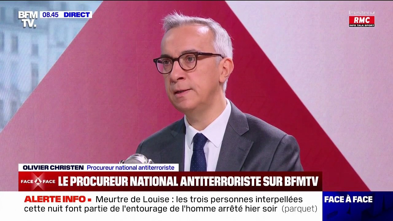 Le procureur national antiterroriste Olivier Christen note "un renforcement des propos antisémites et une recrudescence de l'attrait vers la propagande jihadiste", depuis l'attaque du 7-Octobre